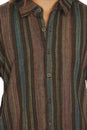 Load image into Gallery viewer, Stripe Button Down Mens Short Sleeve Shirt