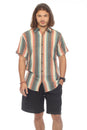 Load image into Gallery viewer, Stripe Button Down Mens Short Sleeve Shirt