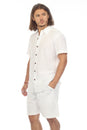 Load image into Gallery viewer, Cotton Slub Button Down Mens Short Sleeve Shirt
