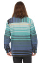 Load image into Gallery viewer, Ombre Striped Zipper Shirt Jacket