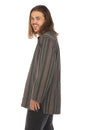 Load image into Gallery viewer, Multicolor Striped Mens Long Sleeve Kurta