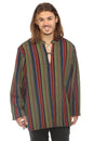 Load image into Gallery viewer, Multicolor Striped Mens Long Sleeve Kurta