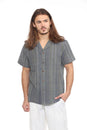 Load image into Gallery viewer, Striped Cotton Camp Shirt