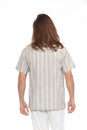 Load image into Gallery viewer, Striped Cotton Camp Shirt