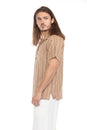 Load image into Gallery viewer, Striped Overdyed Homespun Camp Shirt