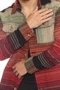 Load image into Gallery viewer, Moss Stripe Button Shirt Jacket