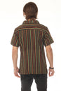Load image into Gallery viewer, Rasta Striped Camp Shirt