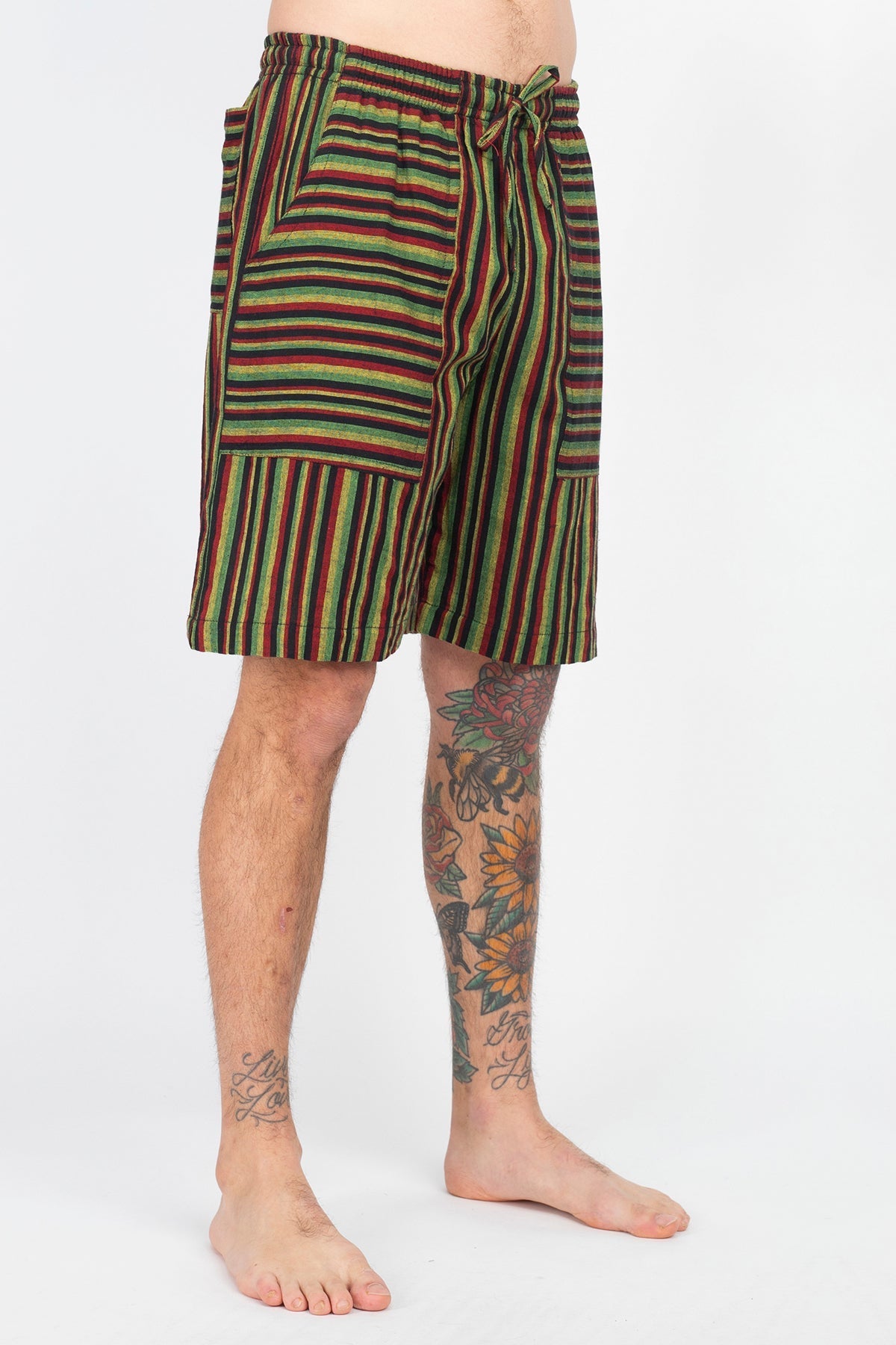 Men's Drawstring Stripe Shorts