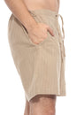 Load image into Gallery viewer, Homespun Stripe Unisex Shorts