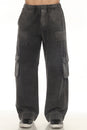 Load image into Gallery viewer, Stonewash Patch Cargo Pants