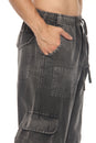 Load image into Gallery viewer, Stonewash Patch Cargo Pants