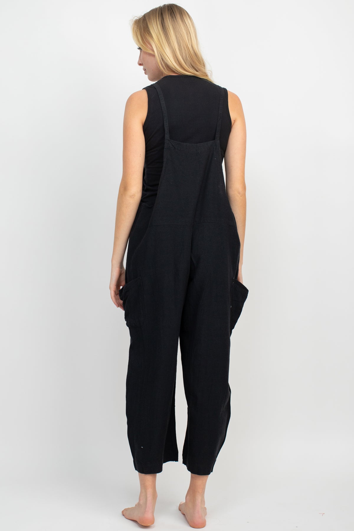 Easy Slouchy Hemp Overalls