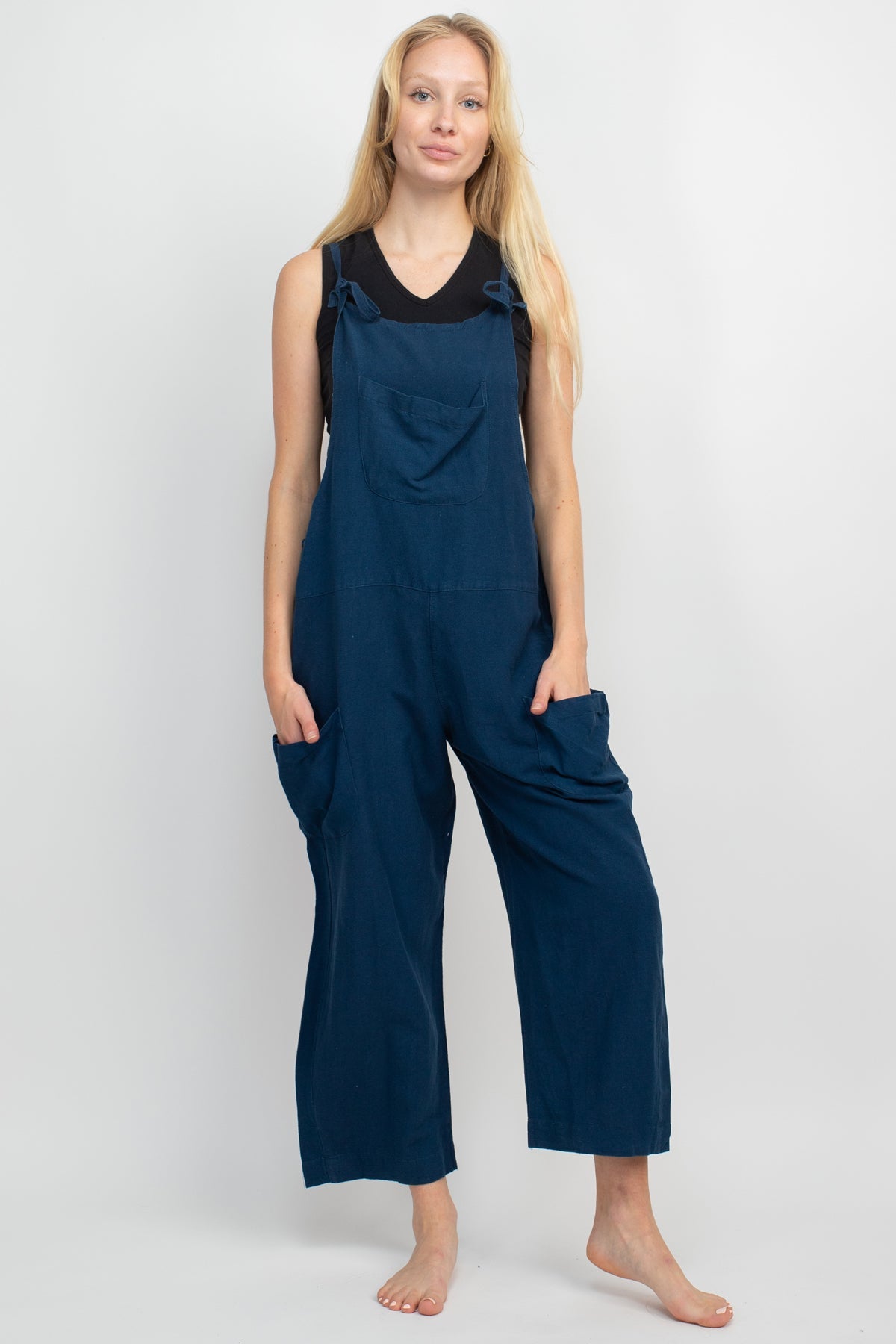 Easy Slouchy Hemp Overalls