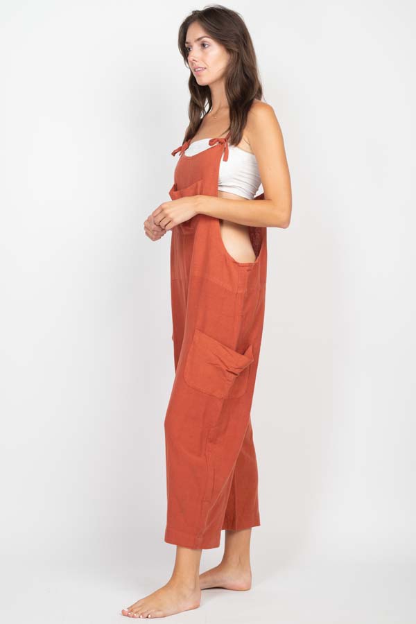 Easy Slouchy Hemp Overalls