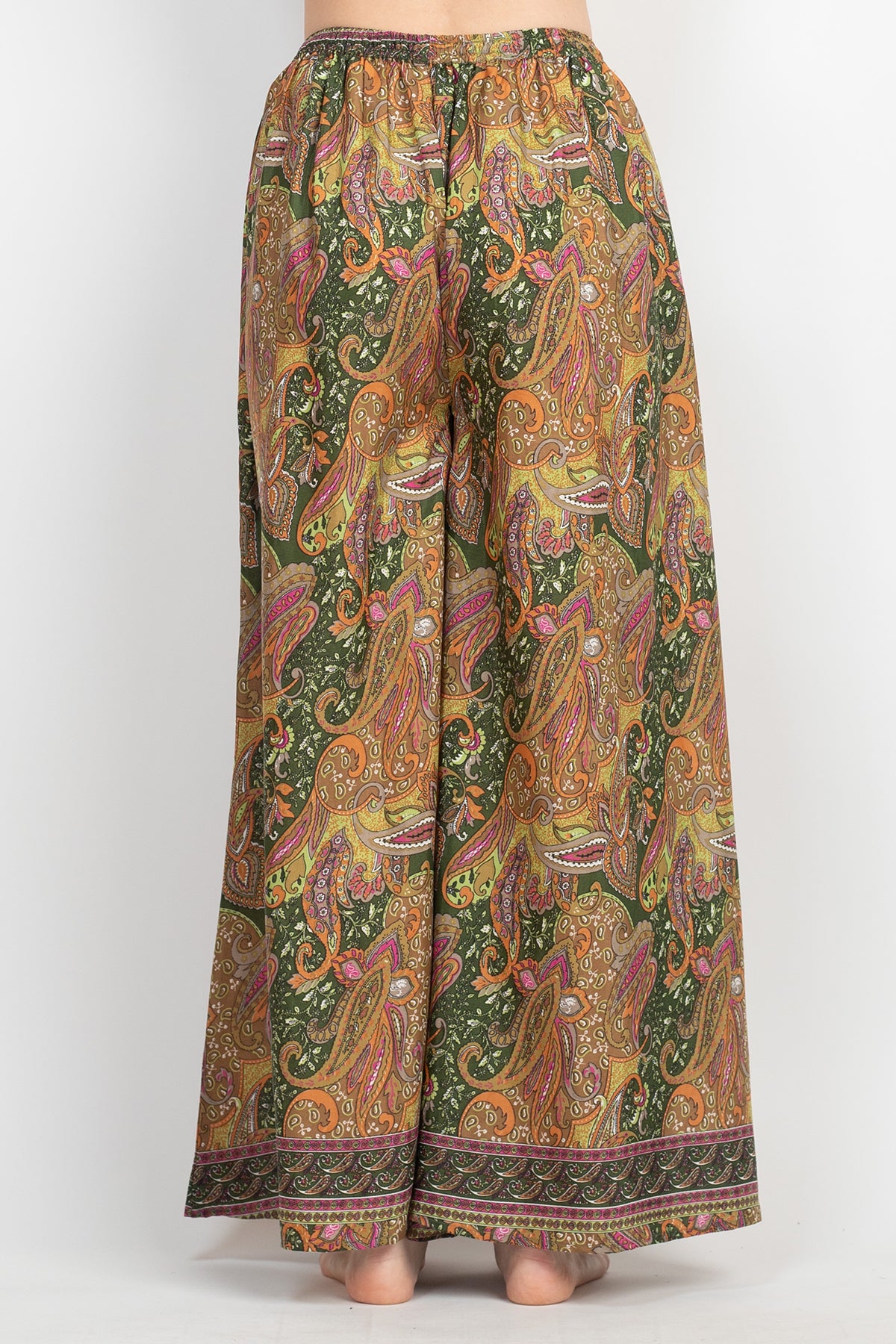 Flowy Paisley Palazzo Pants