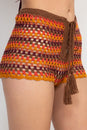 Load image into Gallery viewer, Laced Front Crochet Shorts