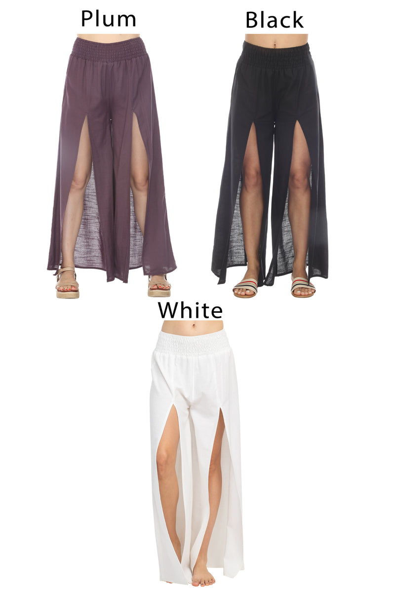 Homespun Split Harem Pants