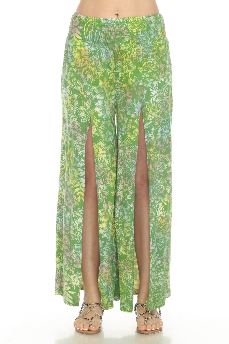 Cactus Garden Slit Pants
