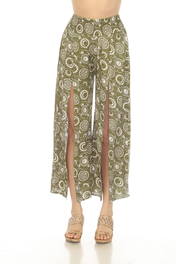 Celestial Faux Wrap Pants
