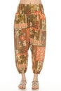Load image into Gallery viewer, Tropical Patchwork Harem Pants