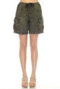 Load image into Gallery viewer, Stonewashed Applique Cargo Shorts