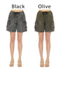 Load image into Gallery viewer, Stonewashed Applique Cargo Shorts