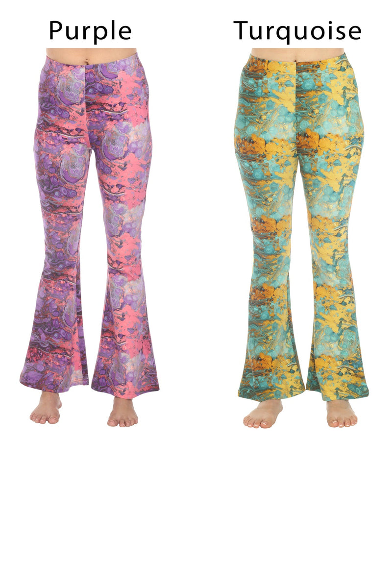Psychadelic Marble Bellbottom Pants