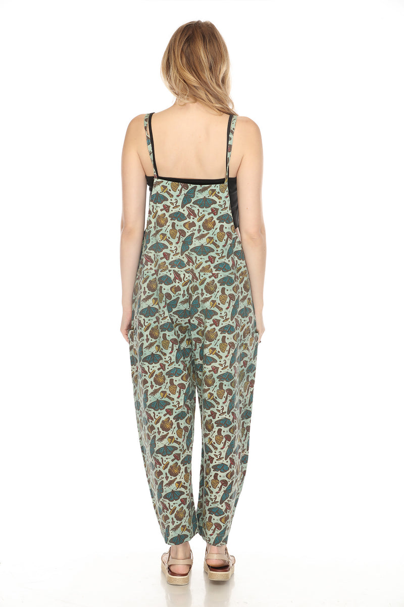 Homespun Butterfly Oversized Overalls