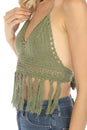 Load image into Gallery viewer, Funky Fringe Crochet Beach Bralette
