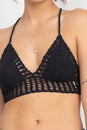 Load image into Gallery viewer, Laced Back Crochet Bikini Top