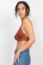 Load image into Gallery viewer, Laced Back Crochet Bikini Top