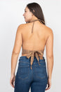 Load image into Gallery viewer, Tree Of Life Embroidery Halter Top