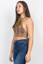 Load image into Gallery viewer, Tree Of Life Embroidery Halter Top