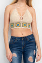 Load image into Gallery viewer, Flower Crochet Top