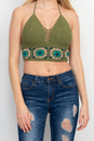 Load image into Gallery viewer, Flower Crochet Top