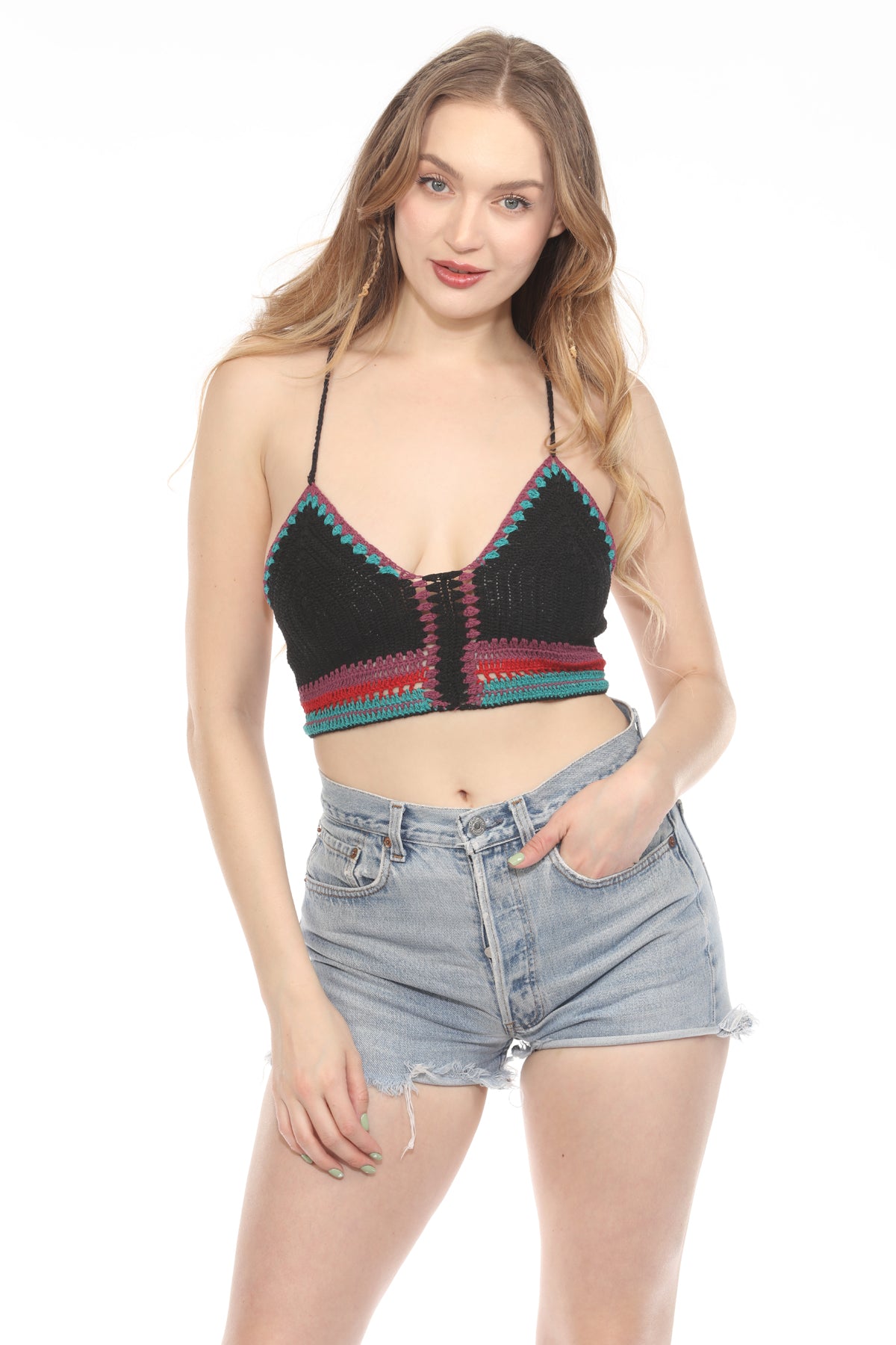 Fiesta Crochet Crop Top