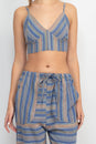 Load image into Gallery viewer, Striped Bustier Crop Top
