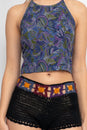 Load image into Gallery viewer, Groovy Paislety Halter Top
