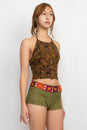 Load image into Gallery viewer, Groovy Paislety Halter Top