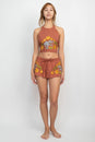 Load image into Gallery viewer, Elephant Embroidery Halter Top