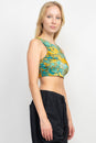 Load image into Gallery viewer, Psychedelic Marble Hi Neck Yoga Top