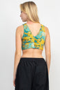 Load image into Gallery viewer, Psychedelic Marble Hi Neck Yoga Top