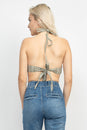 Load image into Gallery viewer, Embroidered Halter Top