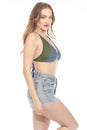 Load image into Gallery viewer, Tow Tone Crochet halter Top