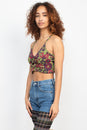 Load image into Gallery viewer, 60s Floral Yoga Top