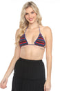 Load image into Gallery viewer, Crochet Striped Bikini Top