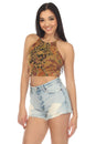 Load image into Gallery viewer, Crystal Tie-dye Crop Top