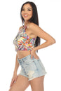 Load image into Gallery viewer, Crystal Tie-dye Crop Top