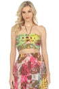 Load image into Gallery viewer, Tie-dye Moth Halter Bandeau Top