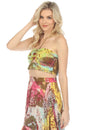 Load image into Gallery viewer, Tie-dye Moth Halter Bandeau Top